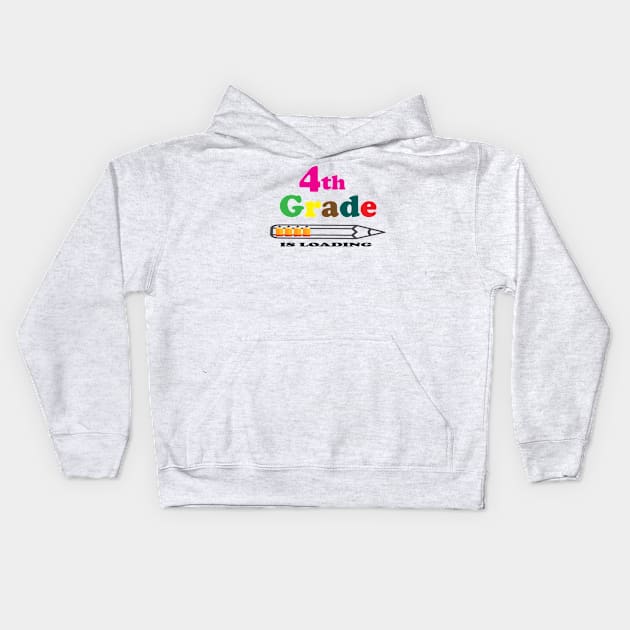 4th grade is loading Kids Hoodie by FatTize